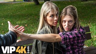 Világos Szőke csinos Zlata Shine megcsalja barátnőjét nagyméretű faszos főnökkel