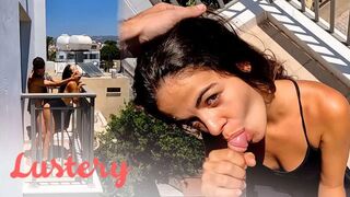 Kolumbiai amatőrök forró balkon szexelése