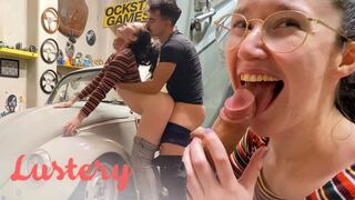 Aranyos amatőrök közösülnek a garázsban vadul