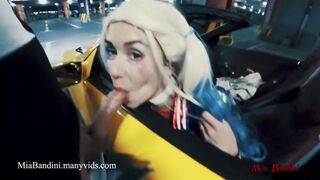 Nyilvános légyott a kanós harley quinn-nel halloweenkor