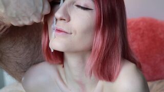 Shinaryen fiatal maca szereti meglovagolni a hímtagot és elvenni az arcába a spriccet